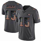 Nike Ravens 15 Marquise Brown 2019 Salute To Service USA Flag Fashion Limited Jersey Dyin,baseball caps,new era cap wholesale,wholesale hats